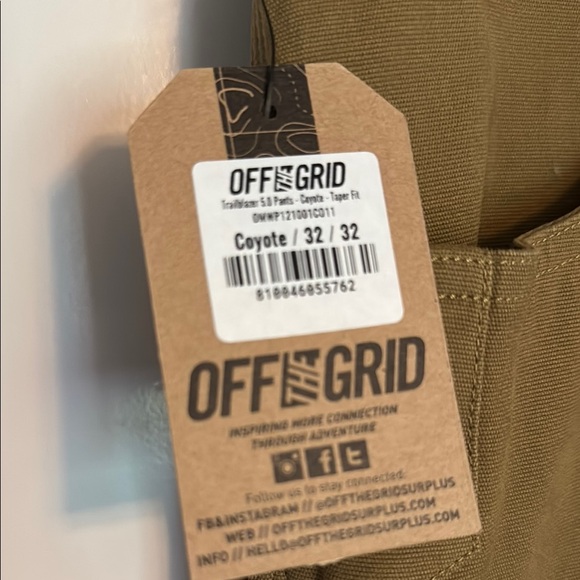 NWT Off the Grid men’s khaki pants - Picture 4 of 15